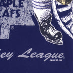 NHL (Tiger) - Toronto Maple Leafs Single Stitch T-Shirt 1992 Medium Vintage Retro Hockey