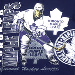 NHL (Tiger) - Toronto Maple Leafs Single Stitch T-Shirt 1992 Medium Vintage Retro Hockey