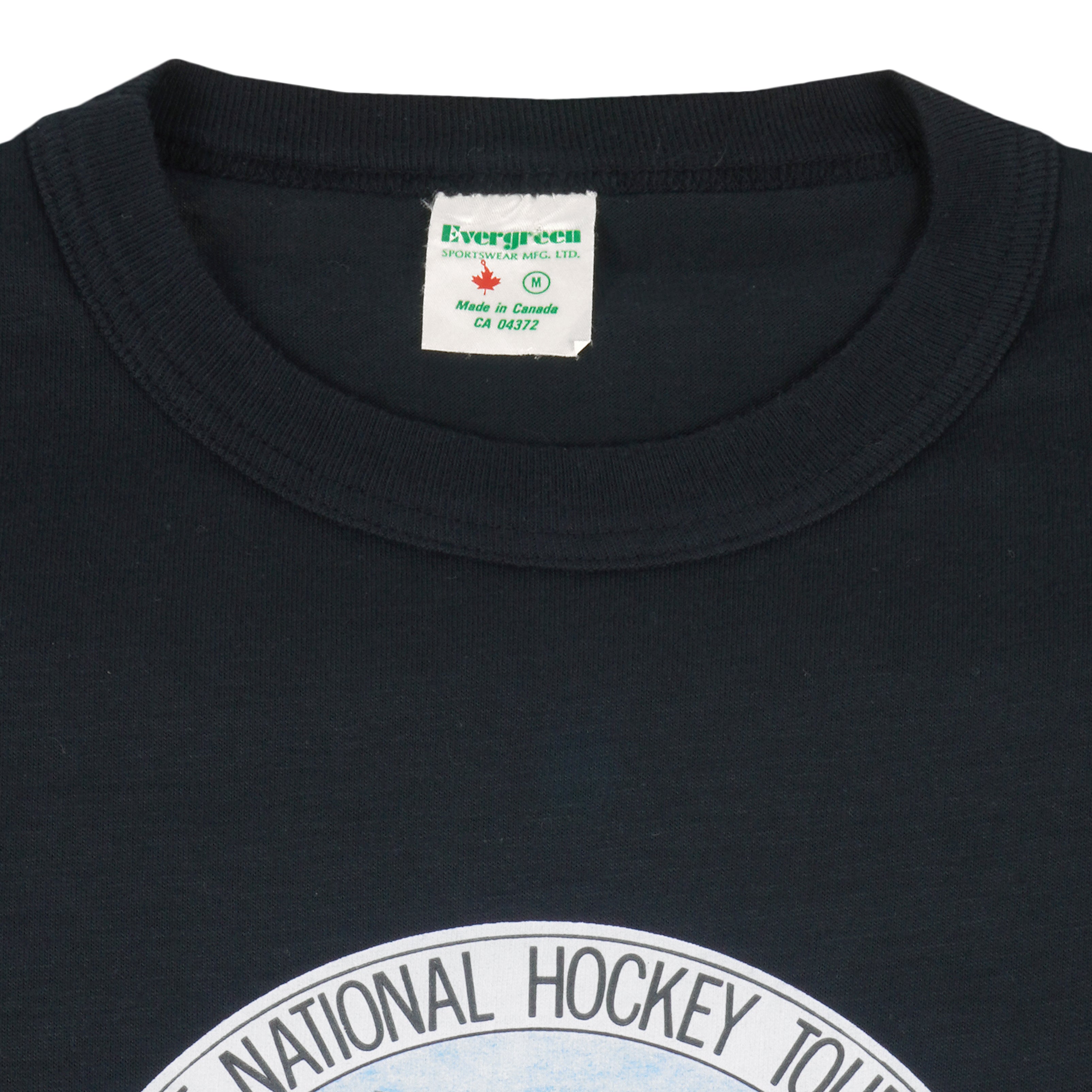 Vintage Starter USA Hockey Grey T Shirt Single Stitch Size Large Made In  Canada