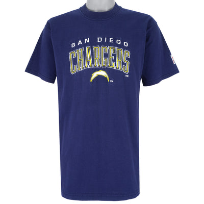 NFL (Pro Player) - Blue San Diego Chargers Embroidered T-Shirt 1990s Large
