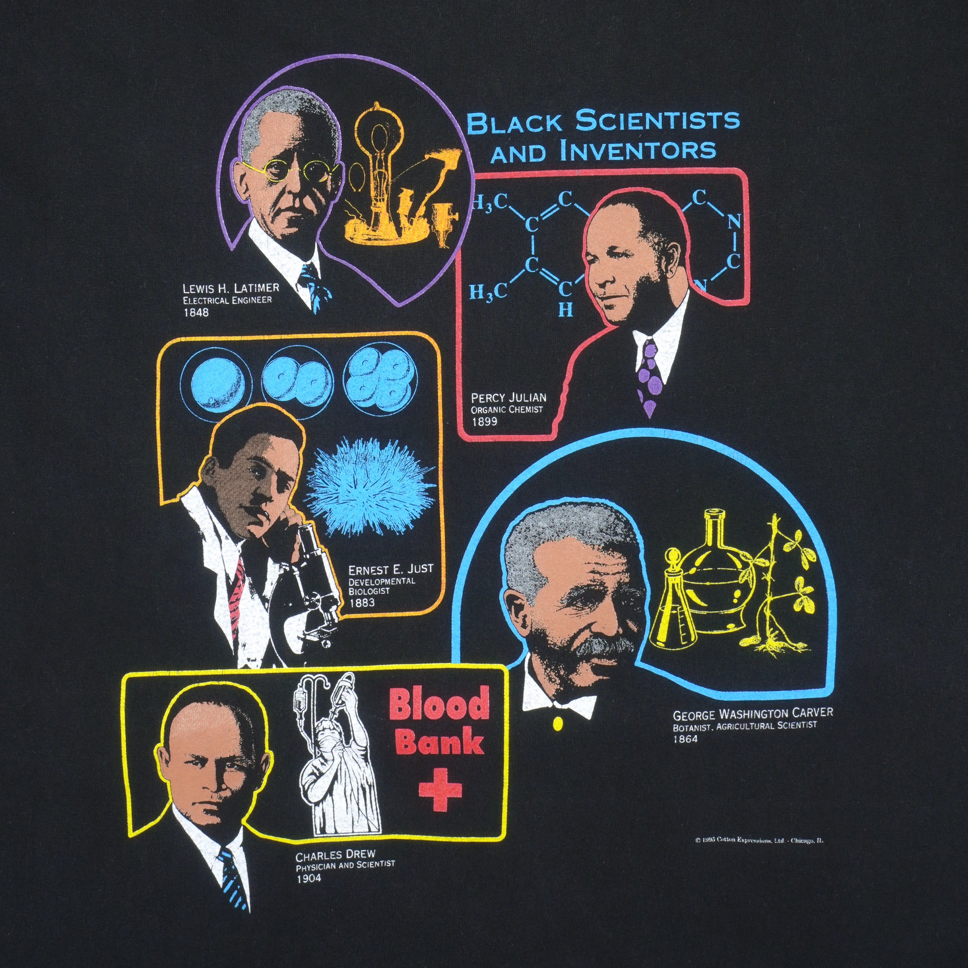 Vintage - Black Chicago Illinois Museum T-Shirt 1990s X-Large Vintage Retro