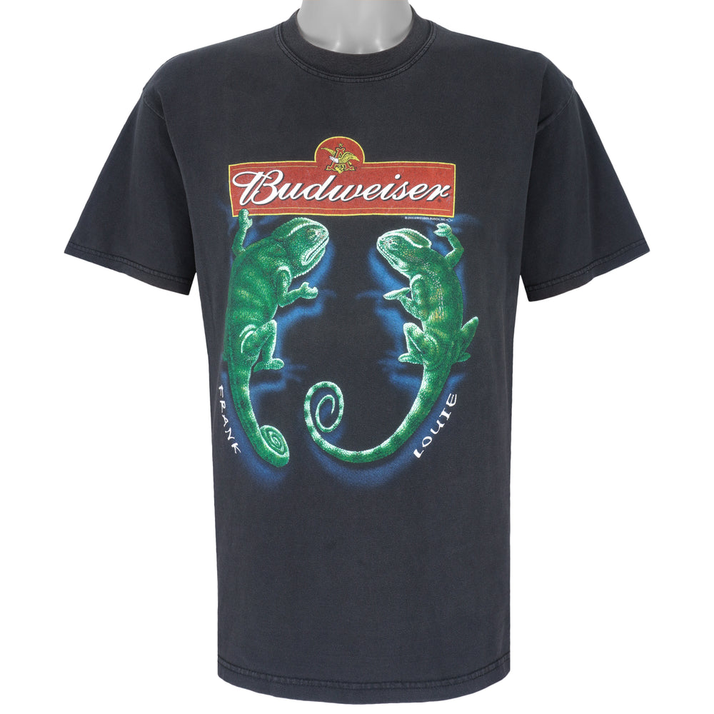 Vintage (Gildan) - Budweiser Lizards Frank & Louie T-Shirt 2000 Large Vintage Retro
