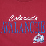 NHL (Logo 7) - Colorado Avalanche Embroidered T-Shirt 1990s Large Vintage Retro Hockey