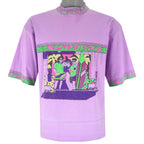 Vintage (NOW) - Purple Hawaiian T-Shirt 1990s Small Vintage Retro