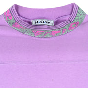 Vintage (NOW) - Purple Hawaiian T-Shirt 1990s Small Vintage Retro