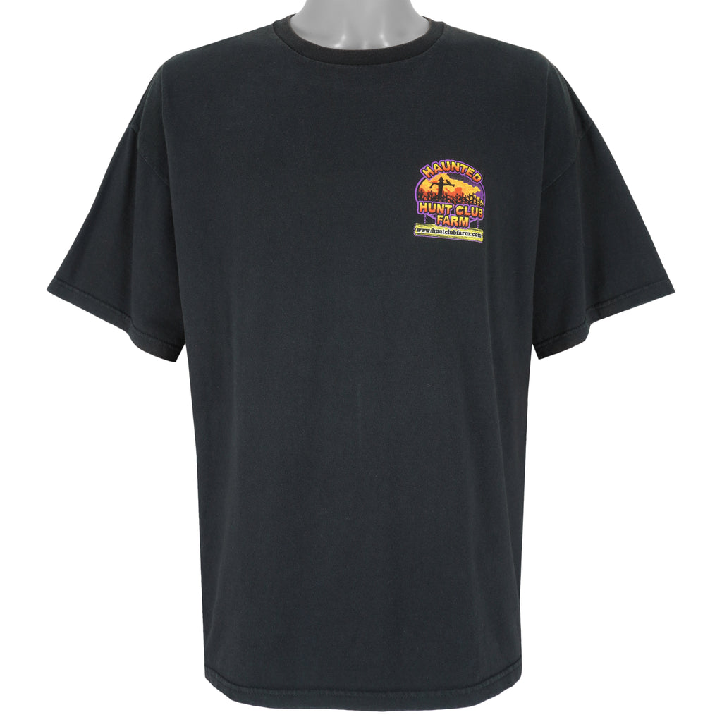 Vintage - Field of Screams Haunted Hunt Club Farm T-Shirt 1990s XX-Large Vintage Retro