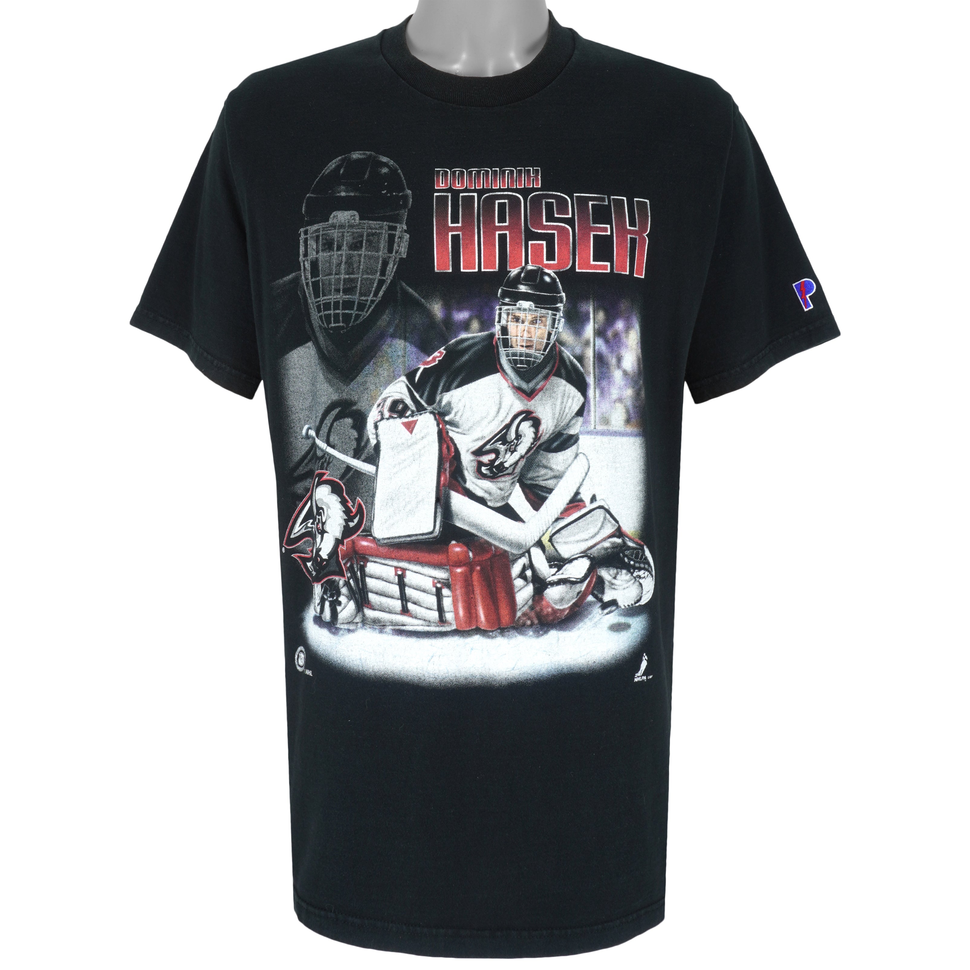 NHL (Pro Player) - Buffalo Sabres Dominik T-Shirt 1990s Large Vintage Retro Hockey