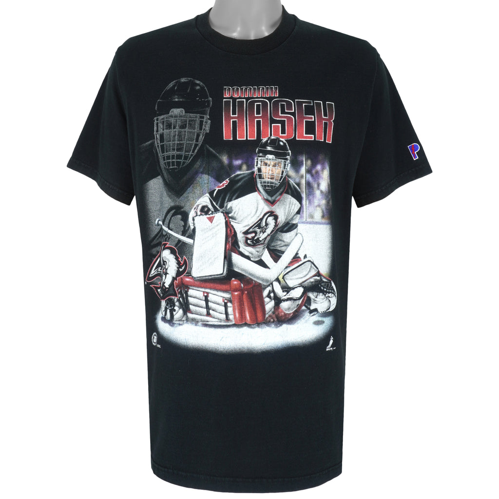 NHL (Pro Player) - Buffalo Sabres Dominik T-Shirt 1990s Large Vintage Retro Hockey