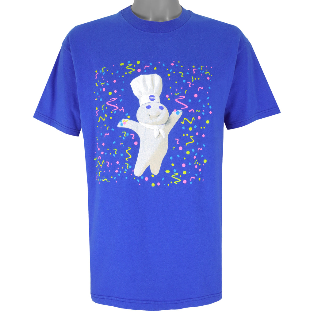 Vintage (Hanes) - Doughboy, Lets Celebrate Today T-Shirt 1990s Large Vintage Retro