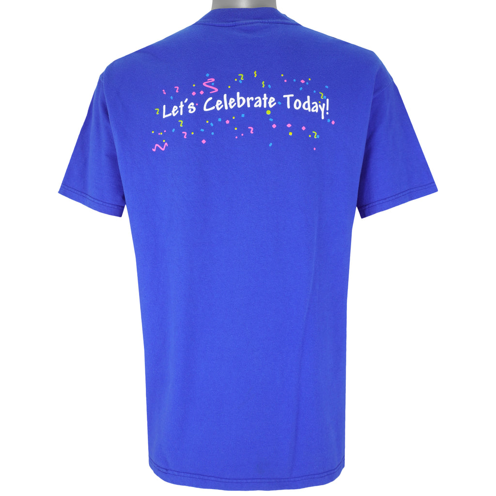 Vintage (Hanes) - Doughboy, Lets Celebrate Today T-Shirt 1990s Large Vintage Retro