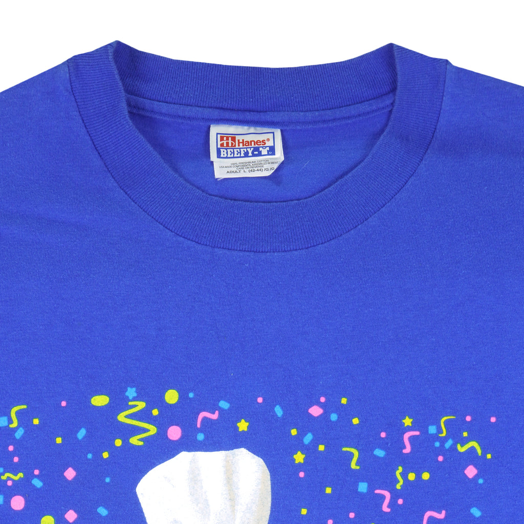 Vintage (Hanes) - Doughboy, Lets Celebrate Today T-Shirt 1990s Large Vintage Retro