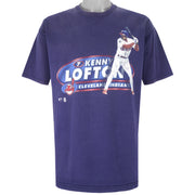 MLB (Pro Player) - Cleveland Indians Kenny Lofton T-Shirt 1990s X-Large Vintage Retro Baseball