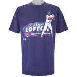 MLB (Pro Player) - Cleveland Indians Kenny Lofton T-Shirt 1990s X-Large Vintage Retro Baseball