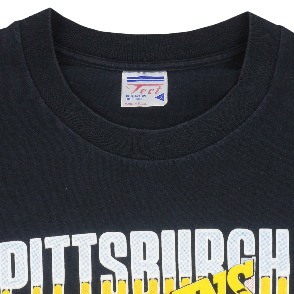 NHL (Teet) - Pittsburgh Penguins Single Stitch T-Shirt 1990s X-Large Vintage Retro Hockey 