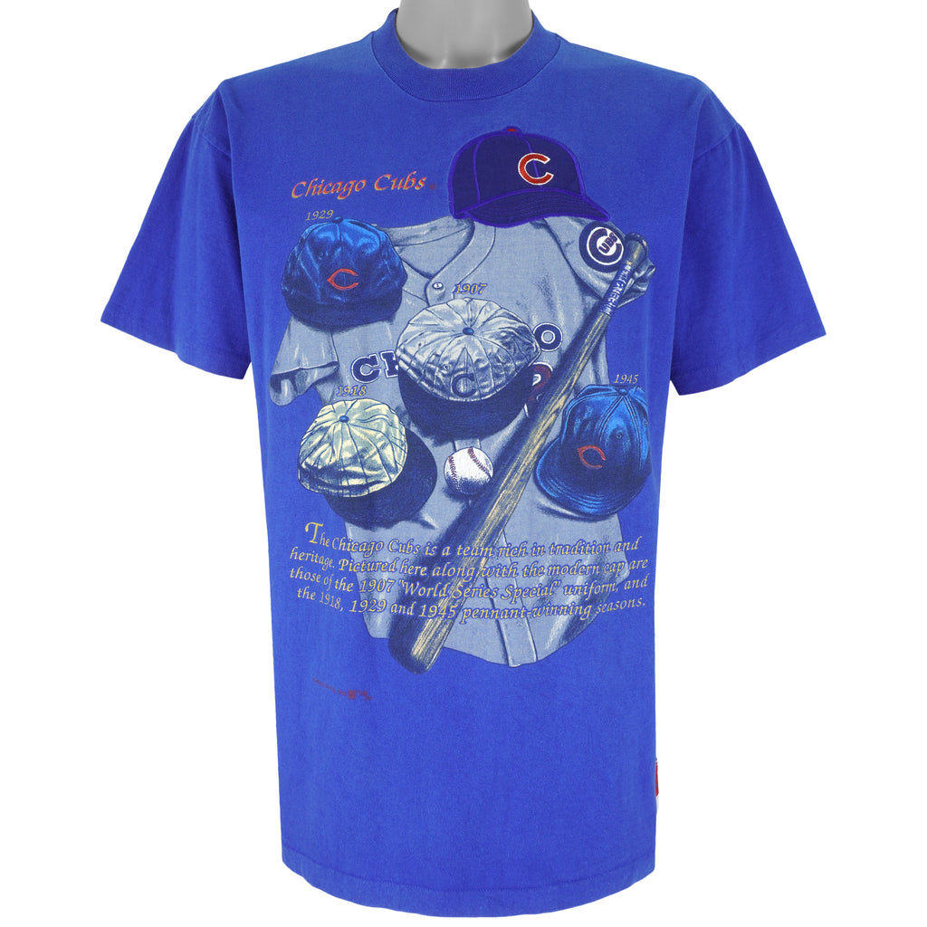 MLB (Nutmeg) - Chicago Cups Single Stitch T-Shirt 1990s X-Large Vintage Retro Basketball