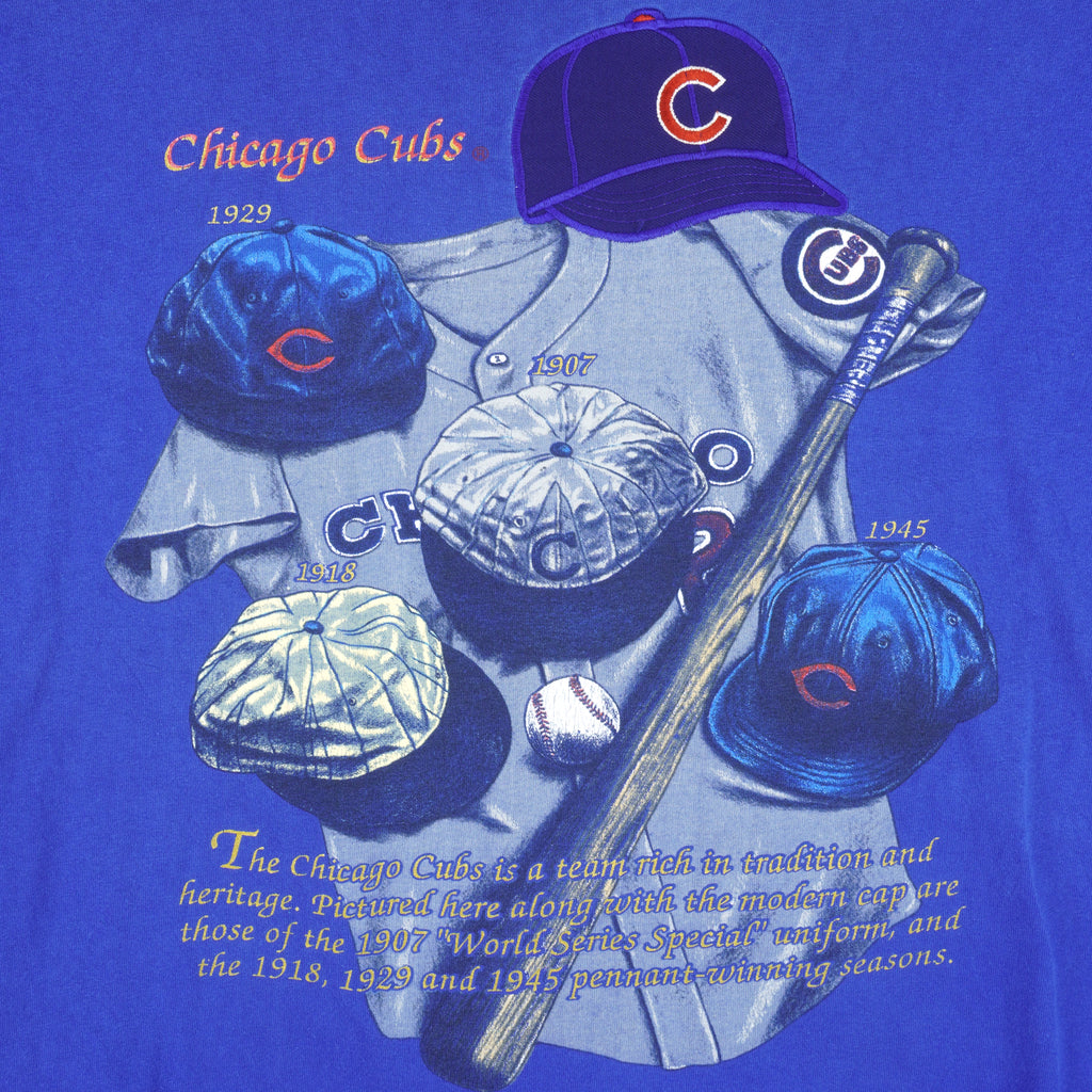 MLB (Nutmeg) - Chicago Cups Single Stitch T-Shirt 1990s X-Large Vintage Retro Basketball