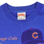MLB (Nutmeg) - Chicago Cubs Single Stitch T-Shirt 1990s X-Large Vintage Retro Basketball