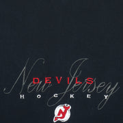 NHL - New Jersey Devils Embroidered Single Stitch T-Shirt 1990s X-Large Vintage Retro Hockey