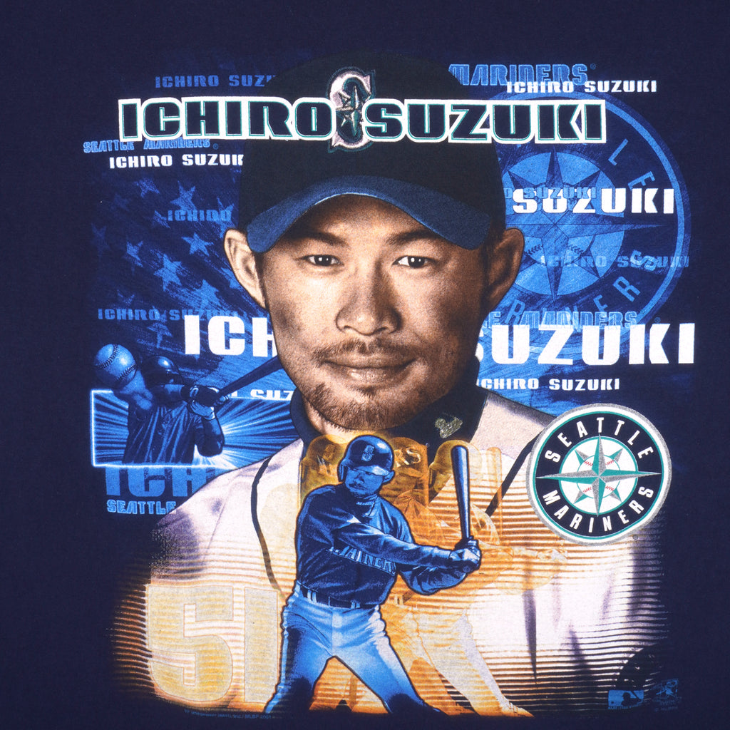 Vintage MLB (Lee) Seattle Mariners Ichiro Suzuki TShirt 1990s XLarge Vintage Club Clothing
