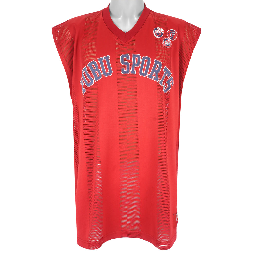 FUBU - Red Fubu Sports League 05 Jersey 1990s XX-Large Vintage Retro