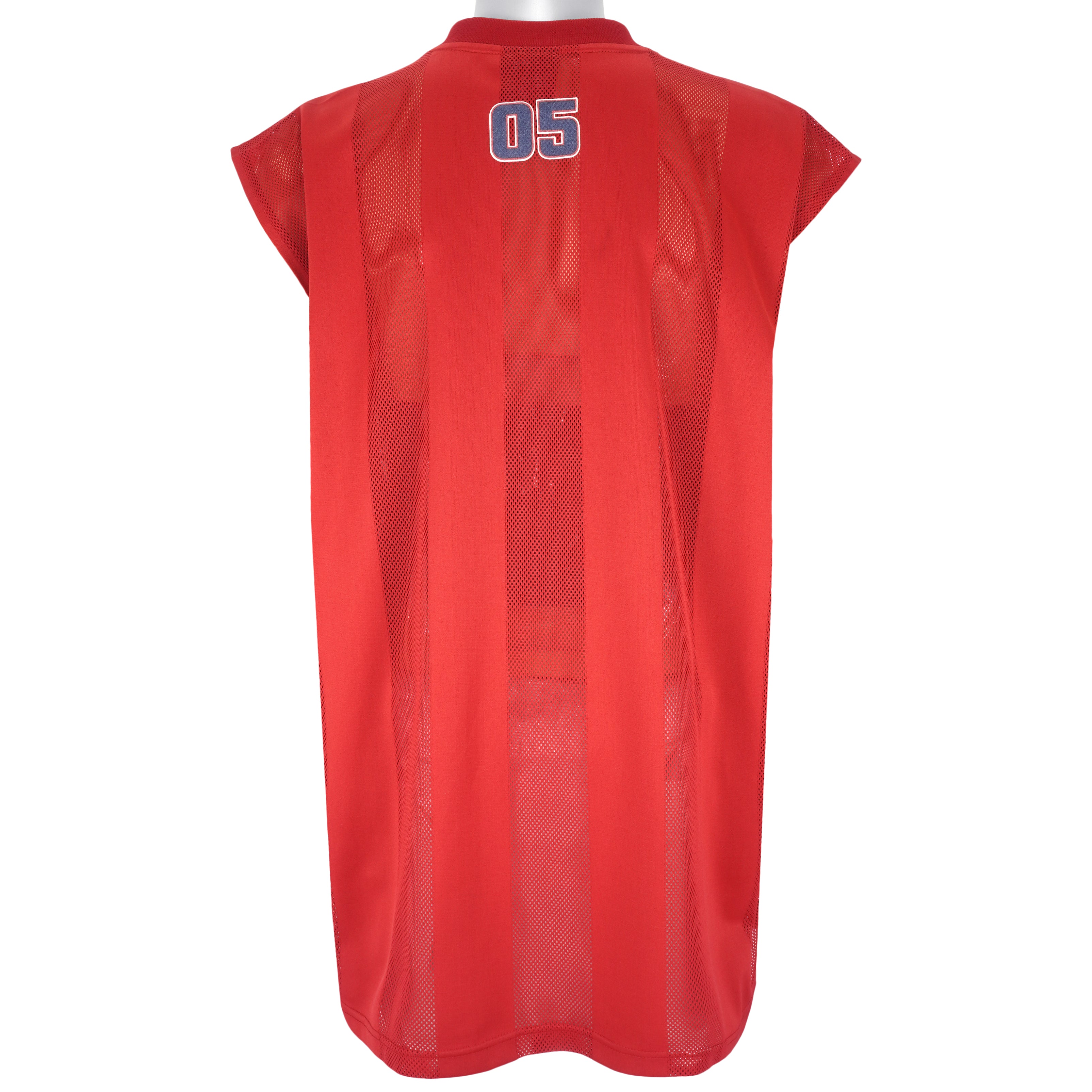 FUBU - Red Fubu Sports League 05 Jersey 1990s XX-Large Vintage Retro
