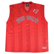 FUBU - Red Fubu Sports League 05 Jersey 1990s XX-Large Vintage Retro