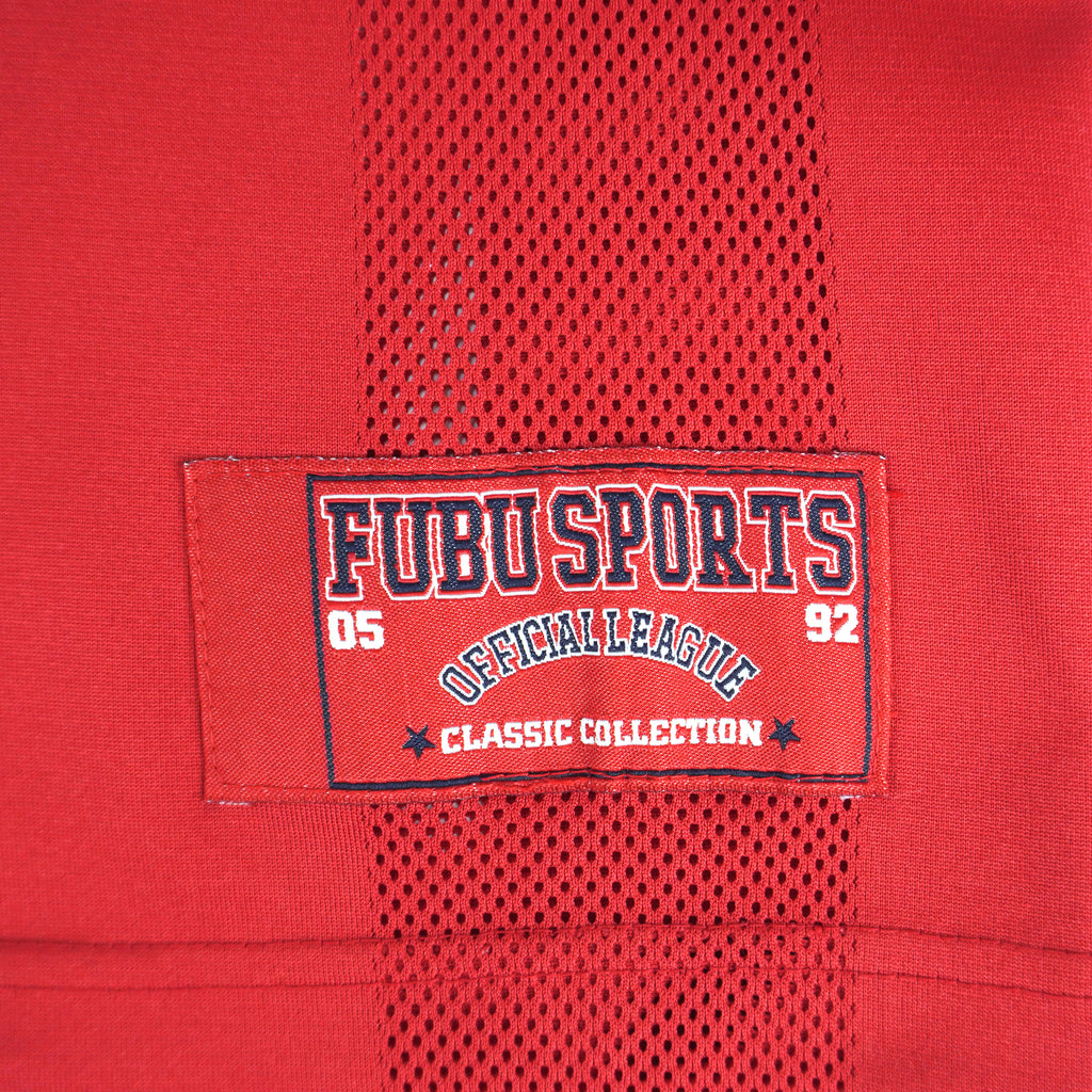 FUBU - Red Fubu Sports League 05 Jersey 1990s XX-Large Vintage Retro