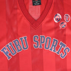 FUBU - Red Fubu Sports League 05 Jersey 1990s XX-Large Vintage Retro