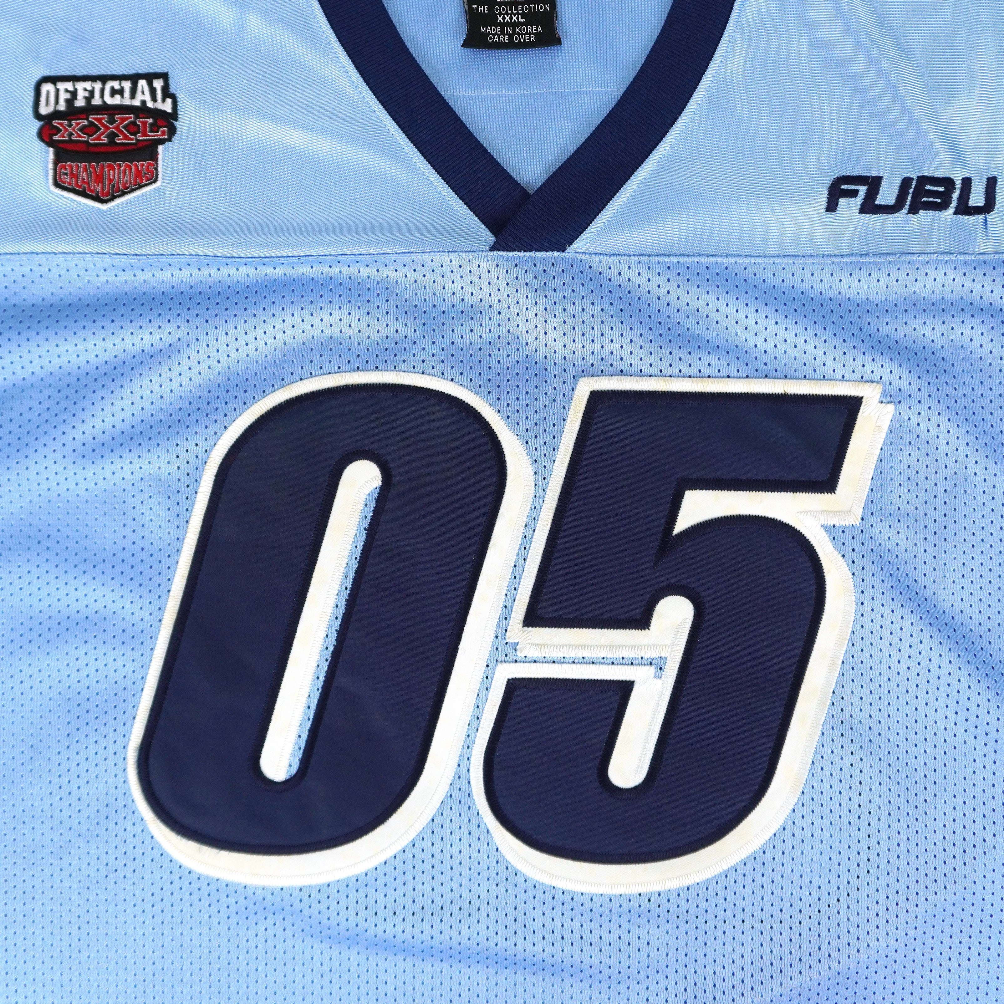 FUBU - Blue Official Champions 05 Jersey 1990s 3X-Large Vintage Retro