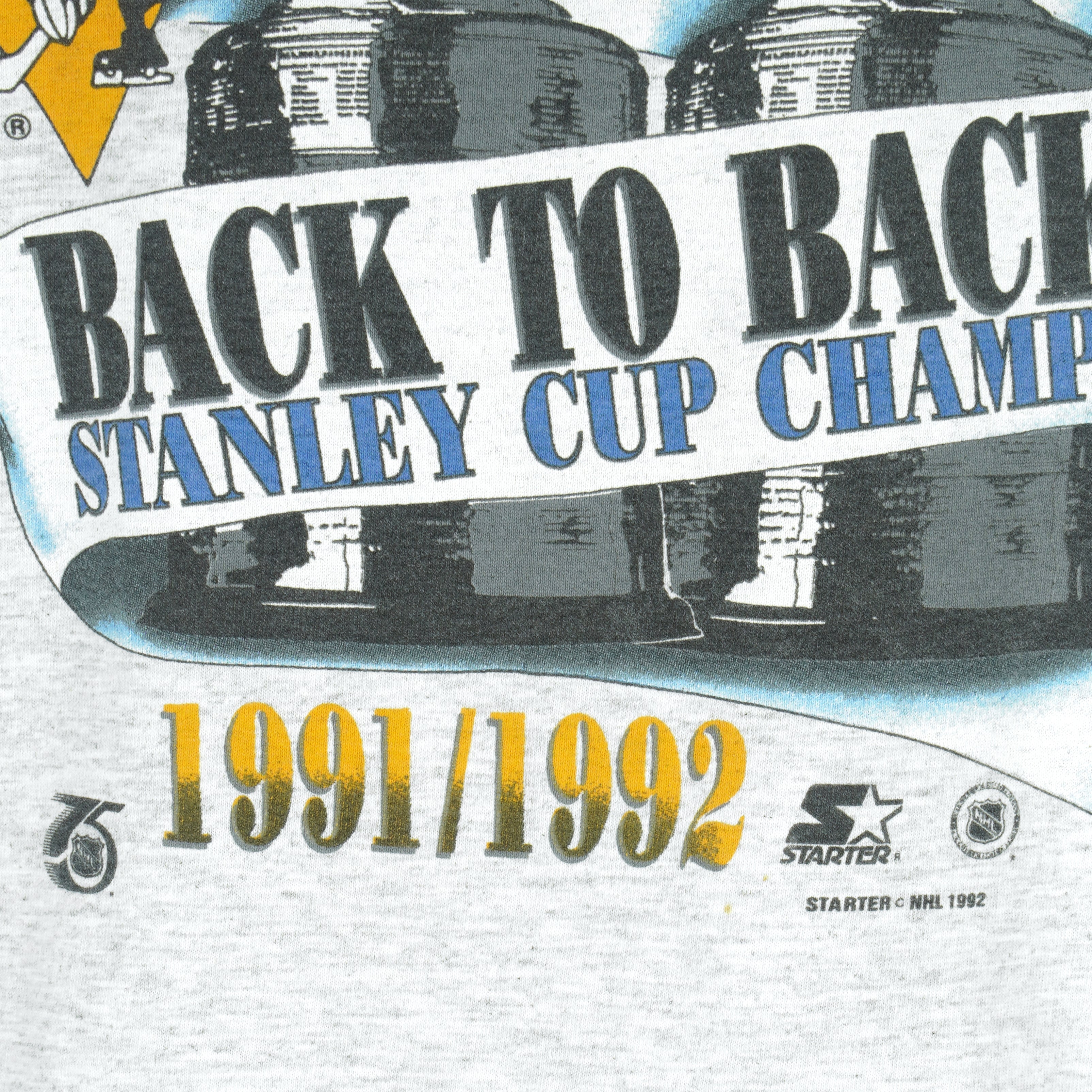 1992 Pittsburgh Penguins Back to Back Stanley Cup Champions T