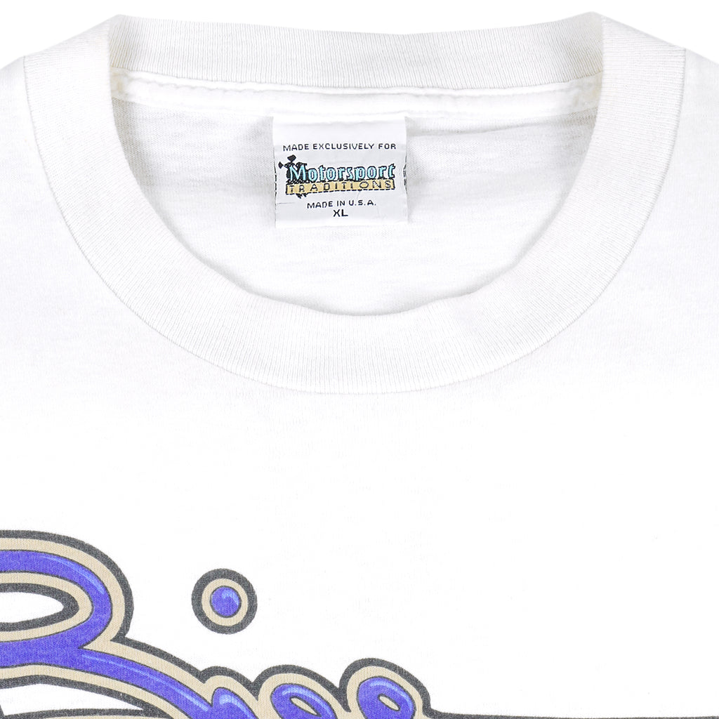 NASCAR - Bill Elliott Budweiser Single Stitch T-Shirt 1990s X-Large Vintage Retro