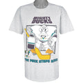 NHL (Nutmeg) - Mighty Ducks, The Puck Stop Here T-Shirt 1990s Large Vintage Retro Hockey
