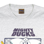 NHL (Nutmeg) - Mighty Ducks, The Puck Stop Here T-Shirt 1990s Large Vintage Retro Hockey