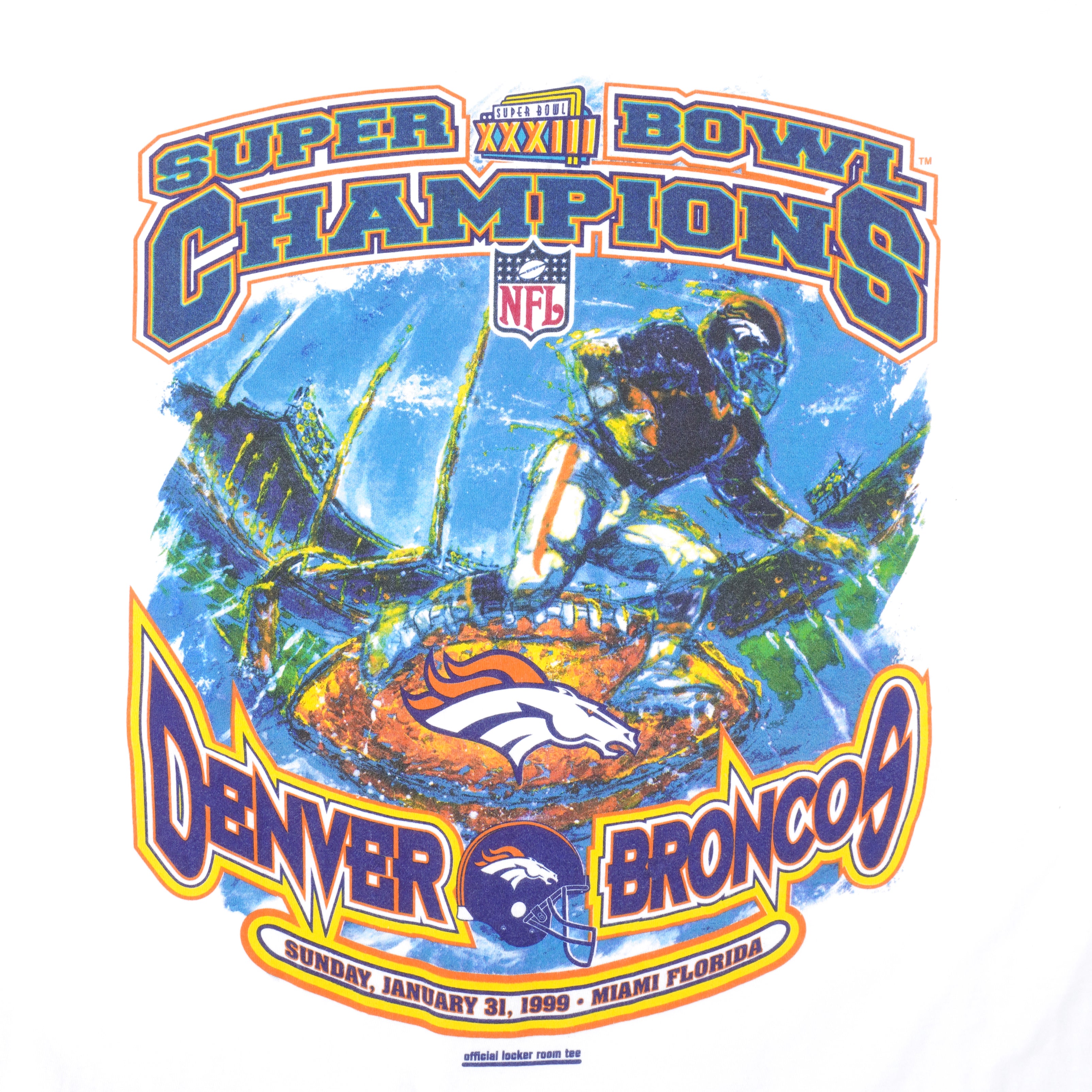Starter - Denver Broncos AFC Champions T-Shirt 1999 X-Large Vintage Retro Football