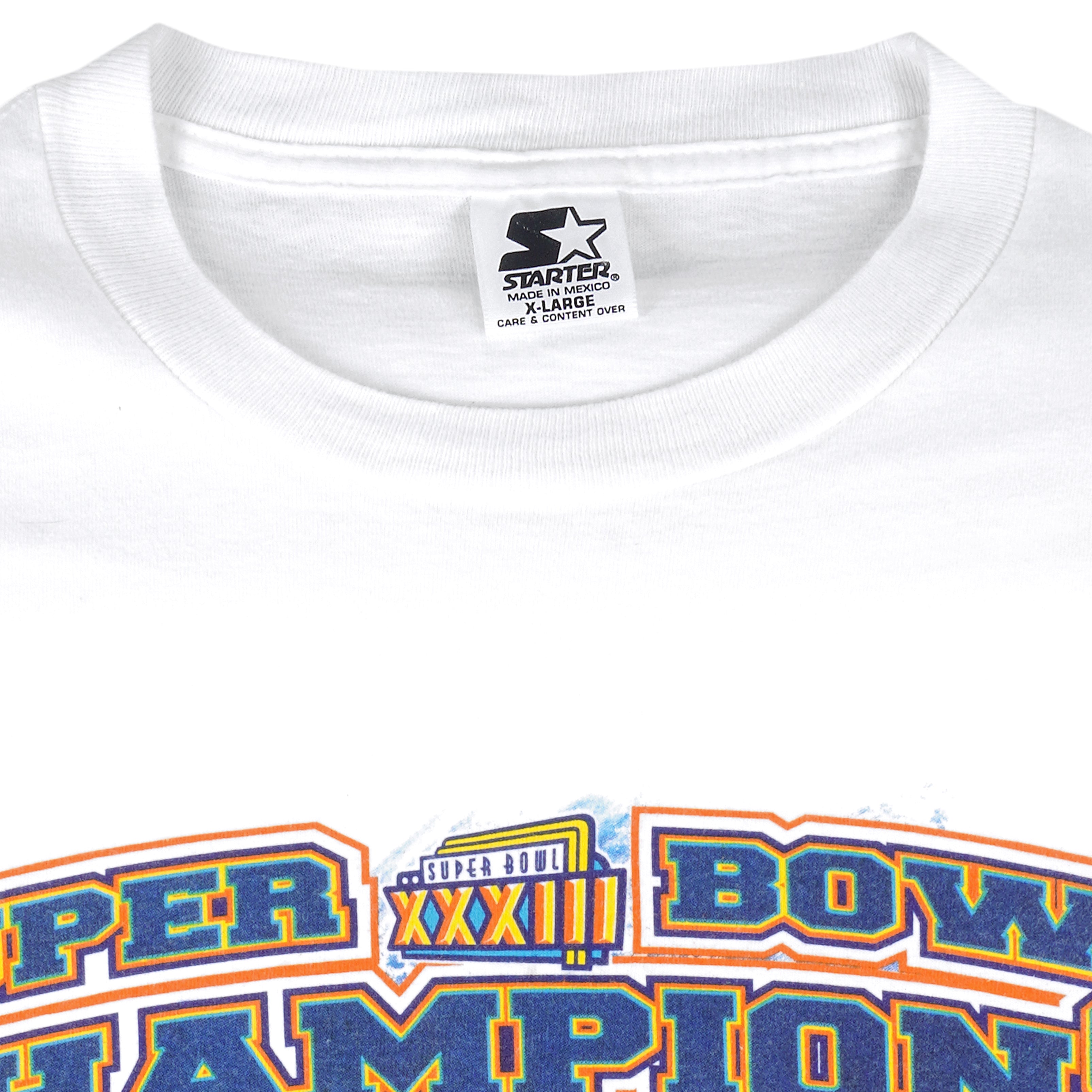 Starter - Denver Broncos AFC Champions T-Shirt 1999 X-Large Vintage Retro Football