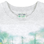 Vintage - Wolf Victoria Canada Single Stitch T-Shirt 1990s Small Vintage Retro