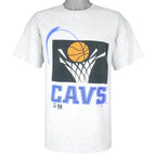 NBA (Logo Athletic) - Cleveland Cavaliers Big Logo T-Shirt 1990s Medium Vintage Retro Basketball