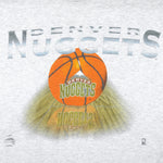 NBA (Artex) - Denver Nuggets Big Logo T-Shirt 1990s X-Large Vintage Retro Basketball