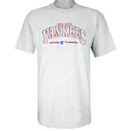 Champion - New York Yankees Embroidered Single Stitch T-Shirt 1990s Large Vintage Retro Baseball