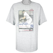 MLB (Lee) - New York Yankees Derek Jeter T-Shirt 1990s X-Large Vintage Retro Baseball