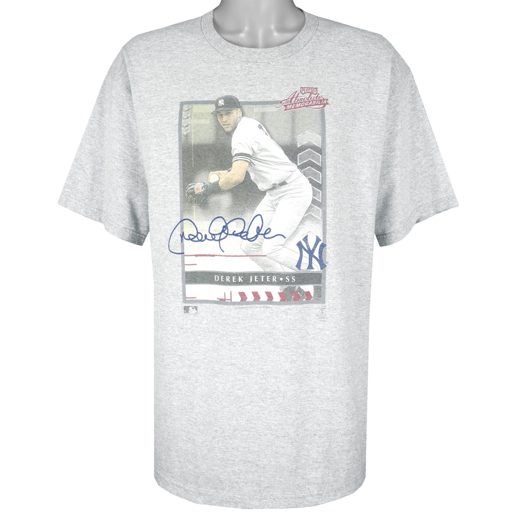 MLB (Lee) - New York Yankees Derek Jeter T-Shirt 1990s X-Large Vintage Retro Baseball