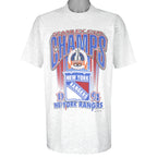 NHL (Salem) -  New York Rangers Champions T-Shirt 1994 X-Large Vintage Retro Football