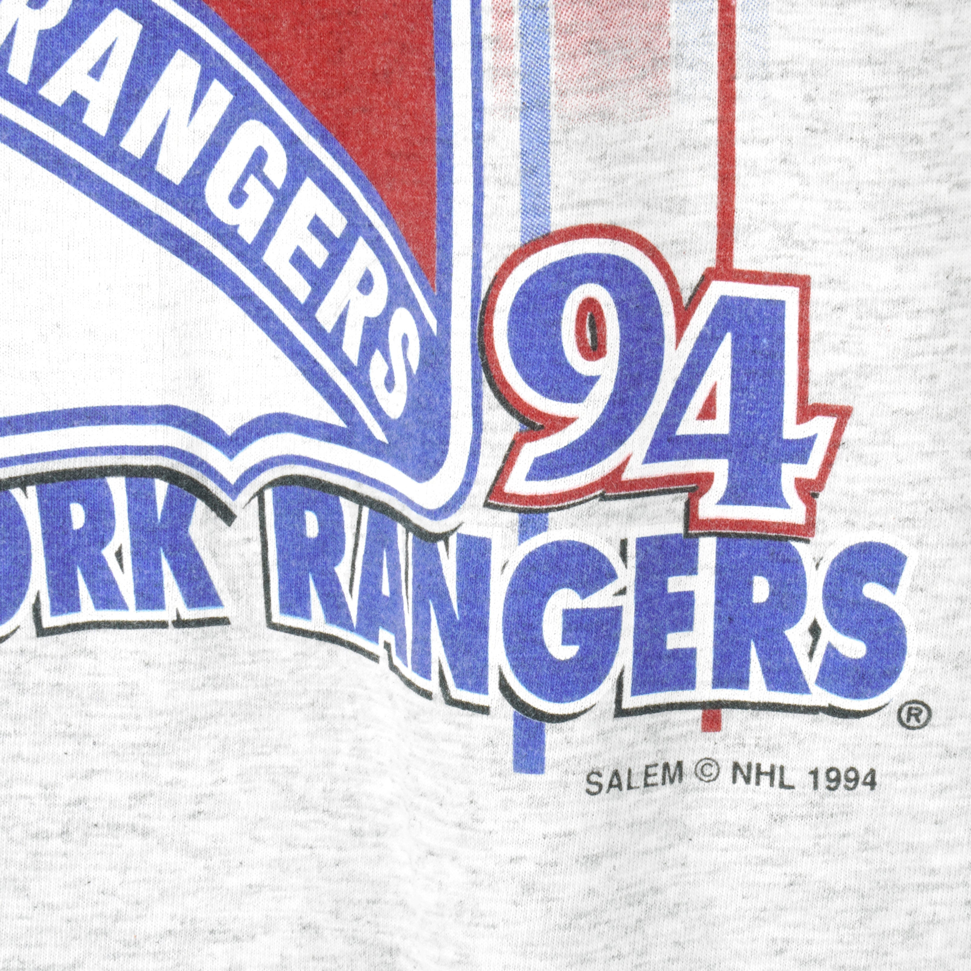 NHL (Salem) -  New York Rangers Champions T-Shirt 1994 X-Large Vintage Retro Football