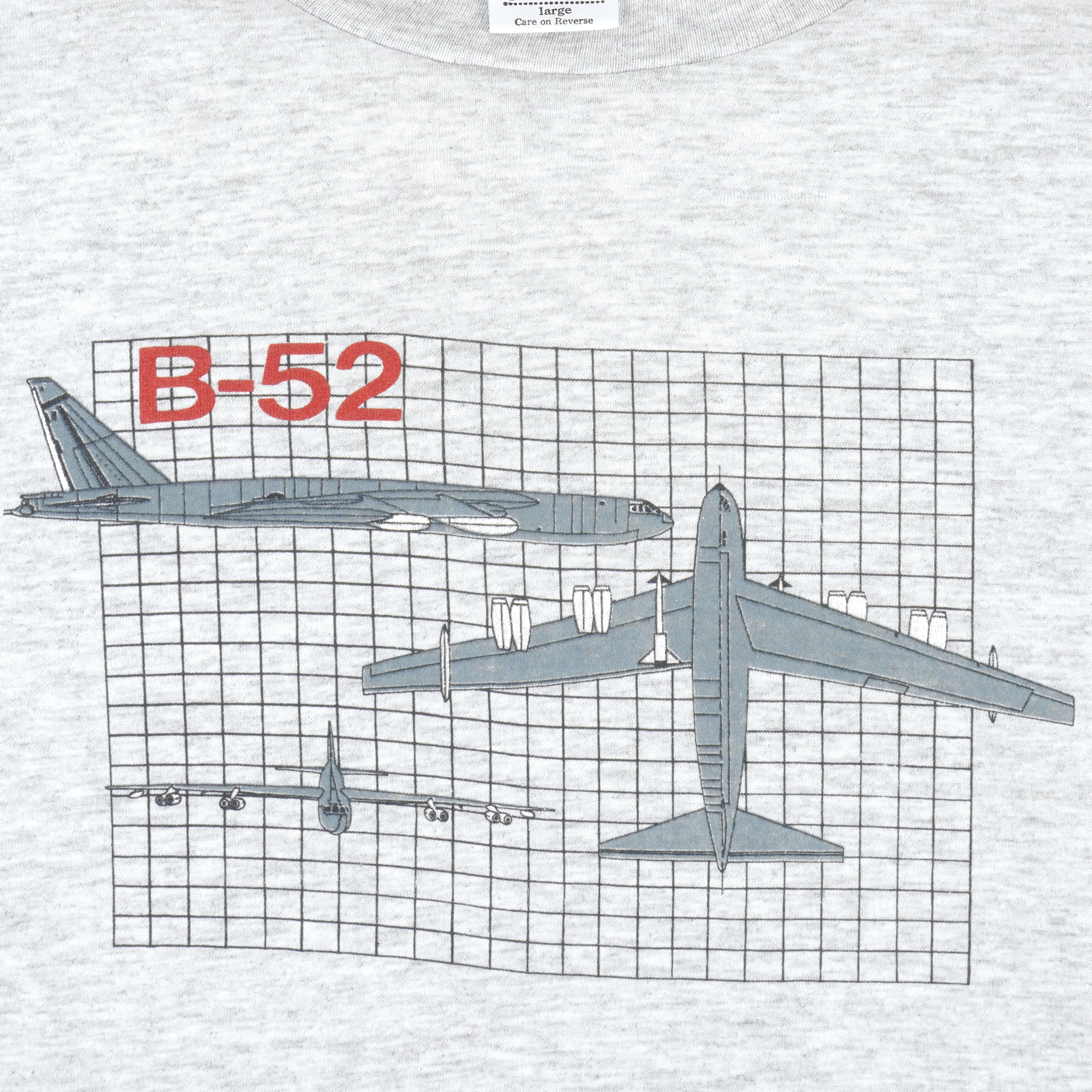 Vintage (Jostens) - Boeing B-52 Stratofortress T-Shirt 1990s Large Vintage Retro