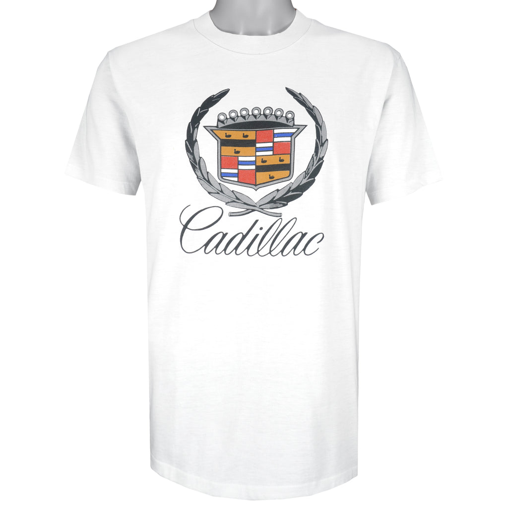 Vintage (Hanes) - Cadillac Single Stitch T-Shirt 1990s Large Vintage Retro