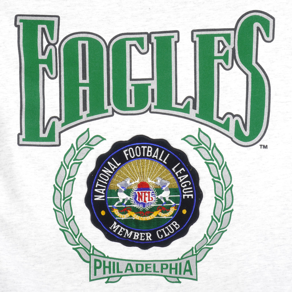 NFL (Home Team) - Philadelphia Eagles Single Stitch T-Shirt 1990s X-Large Vintage Retro Football