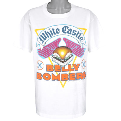 Vintage - White Castle Belly Bombers T-Shirt 1990 X-Large