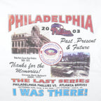 MLB - Philadelphia Veterans Stadium T-Shirt 2003 X-Large Vintage Retro Baseball