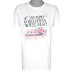 Vintage - At 180 MPH Good Times Travel Fast Vintage Retro