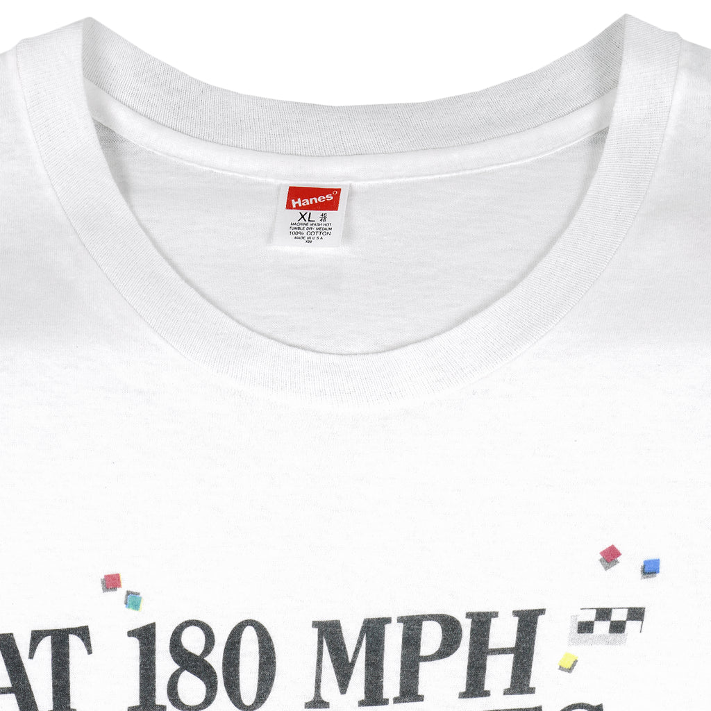 Vintage - At 180 MPH Good Times Travel Fast T-Shirt 1990 X-Large Vintage Retro